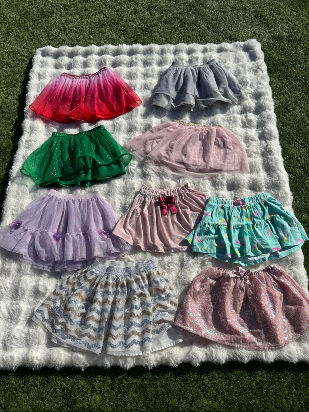 Girls' party Tulle Skirts - sizes 5t-6/6x - 9 skirts